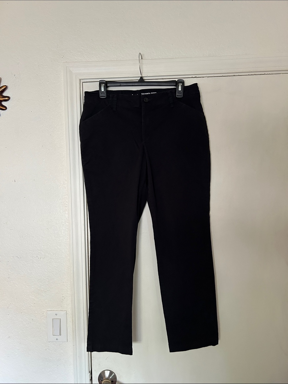 Lee Jeans Black Tailored Chino Slim Straight Leg Jeans